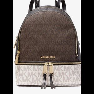 Michael kors rhea color block medium backpack and wristlet